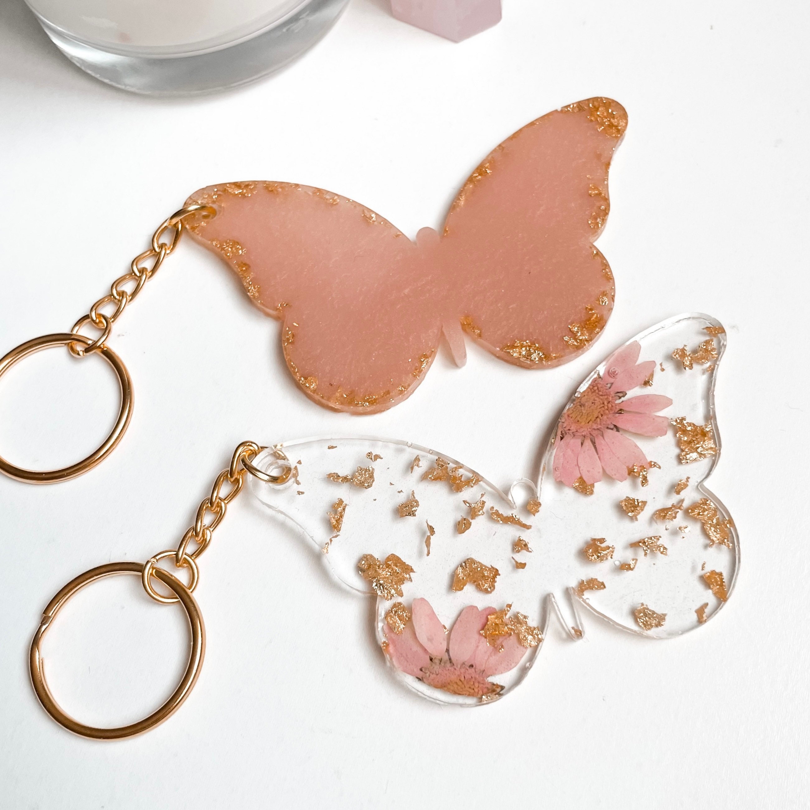 Custom Butterfly Keychain Handmade Keychain Butterfly Etsy