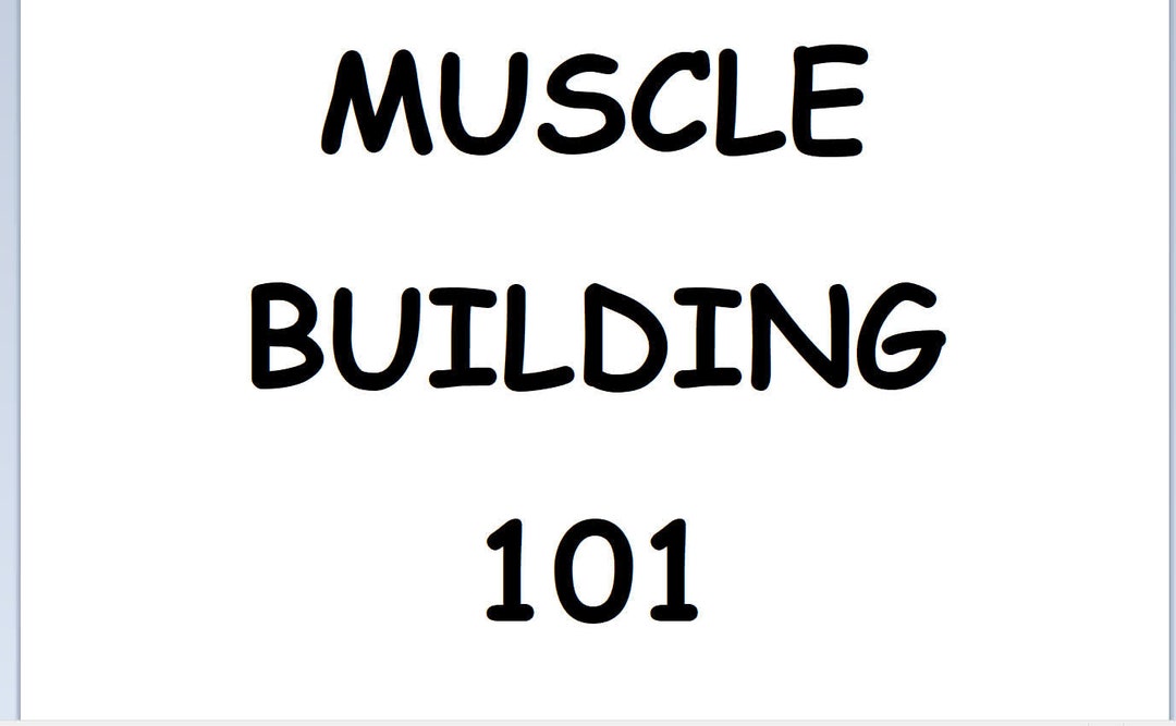 Muscle Building 101 A Complete Guide - Etsy UK