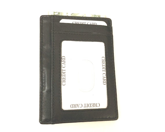 Minimalist Leather Wallet with Magnetic closure