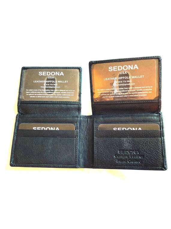 SEDONA® Bifold Wallet with double sided flap, 12 credit card slots