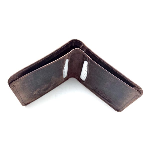 SEDONA® Minimalist Bifold Buffalo Leather wallet with RFID Protection