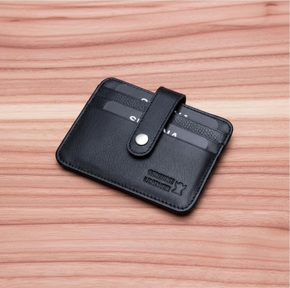 Single Piece Wallet with snap closure