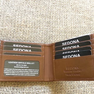 SEDONA®  minimalist bifold leather wallet