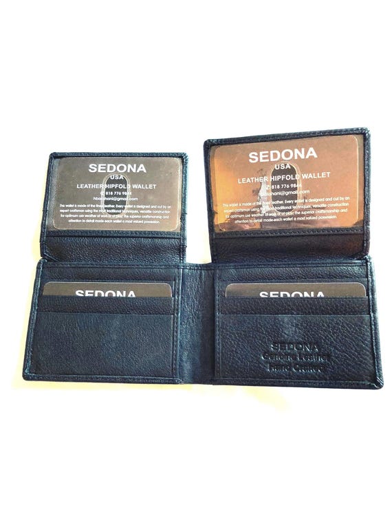 SEDONA® Bifold Wallet with double sided flap, 12 credit card slots