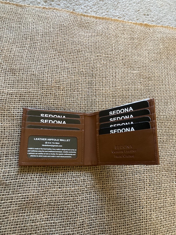 Sedona Italian Leather 3 Pocket Bifold Card Wallet