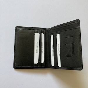 SEDONA® Minimalist Leather Wallet, 9 Horizontal card slots, one license window
