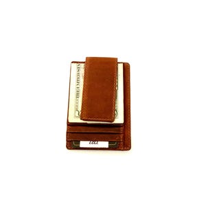 SEDONA® Very Strong Leather Magnetic Money Clip Wallet, RFID Protection