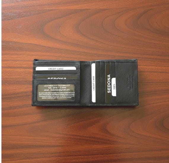 Cowhide Slim Leather Midsize Bifold Wallet