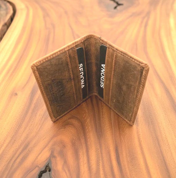 Minimalist Buffalo Leather card case