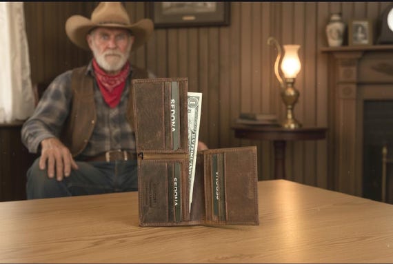 Buffalo Leather L-Shaped Wallet