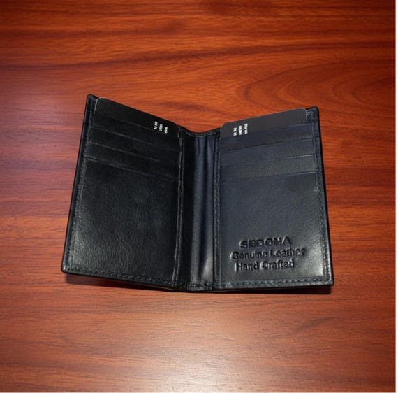 Cowhide Leather Minimalist Credit Card Case