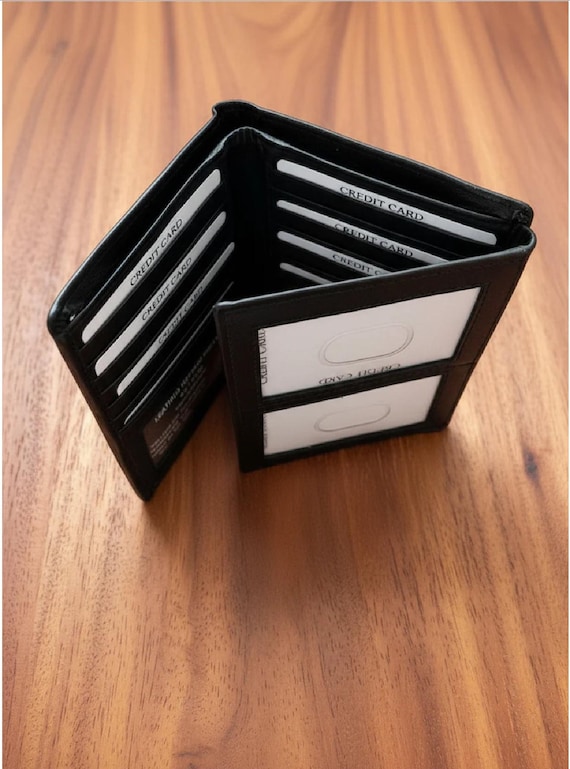 Leather Hipster Trifold Wallet