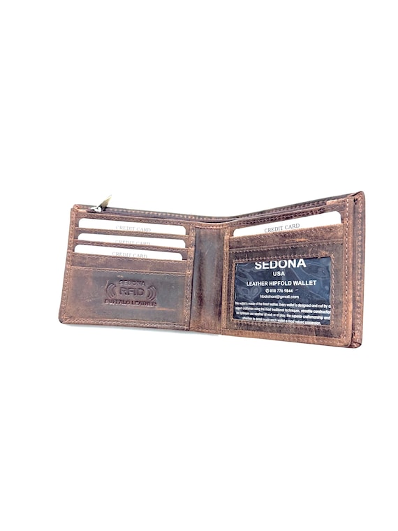 SEDONA® RFID Bifold leather wallet with extended cash compartment