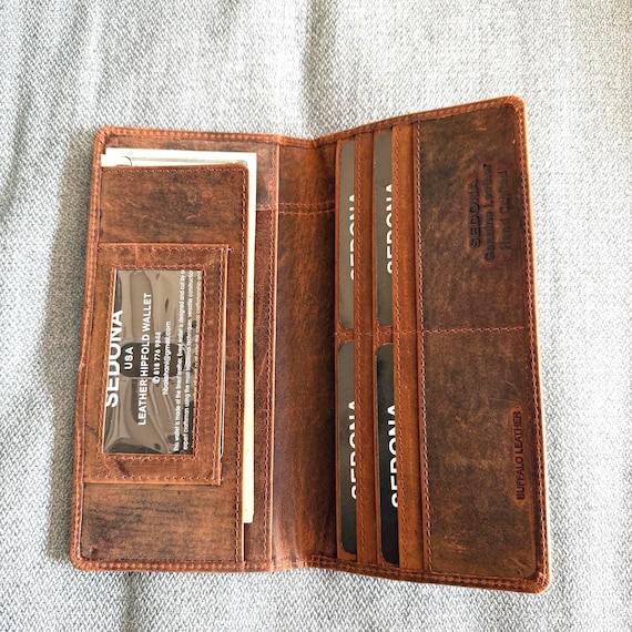 Rodeo Wallet Buffalo Leather,  Vintage look