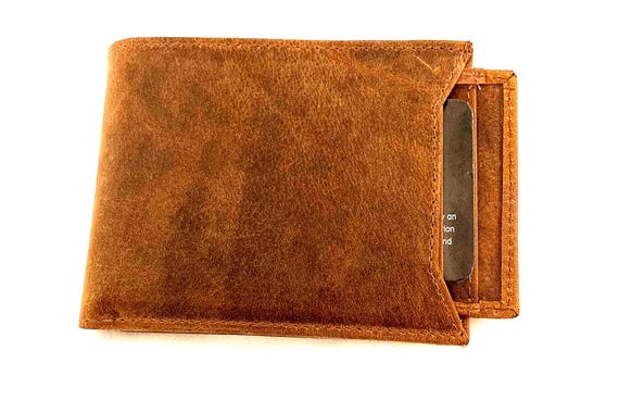 SEDONA® Buffalo Leather Bifold Wallet with detachable ID holder