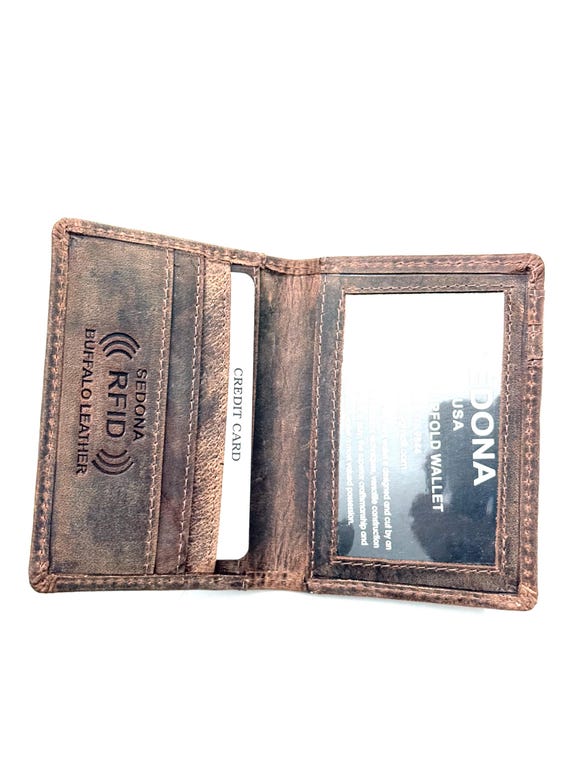 SEDONA® Buffalo Leather, RFID Credit Card Case