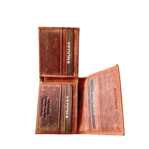 SEDONA® Geldbörse in L-Form mit RFID-Schutz, Vintage-Finish