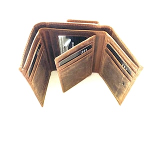 Cartera triple con monedero para mujer SEDONA®, estilo vintage