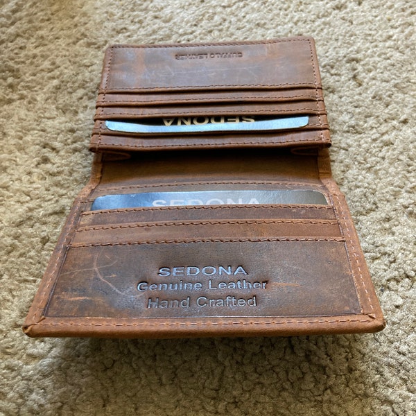 SEDONA® Buffalo Leather Business Card Case
