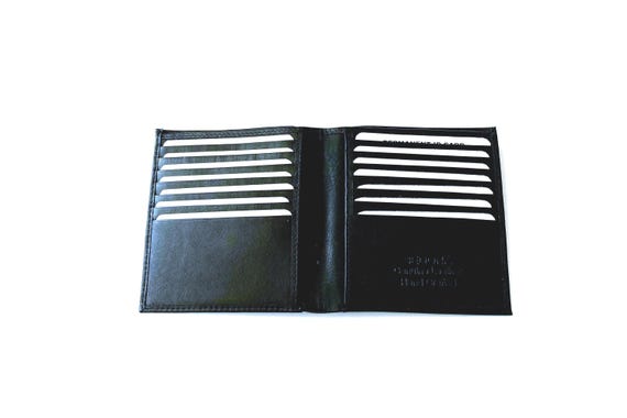 SEDONA® Slim Bifold Leather Hipster wallet 14 card slots