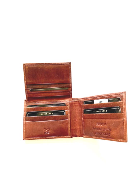 SEDONA® RFID Bifold Leather Wallet with Hidden Cash Compartment