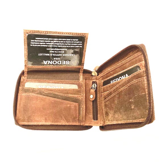 SEDONA® Zipper Wallet, 12 credit card slots, RFID Protected against Credit Card Fraud