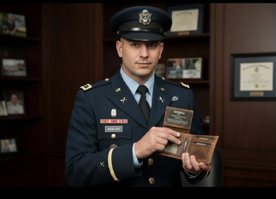 Buffalo Leather Bifold Wallet with 3 ID Windows