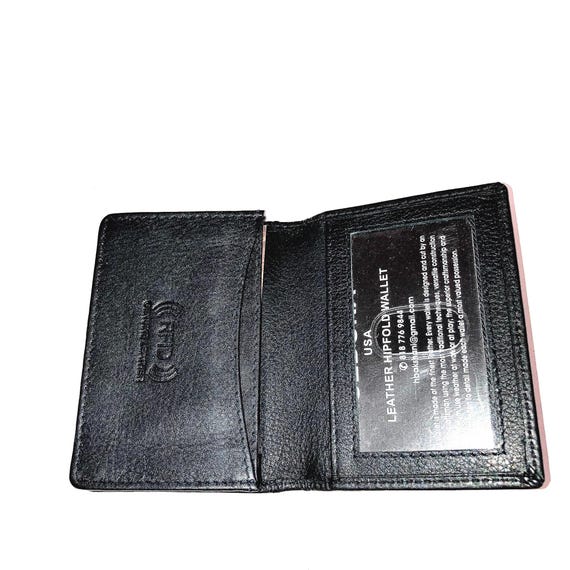 Leather Business Card Holder RFID Protected