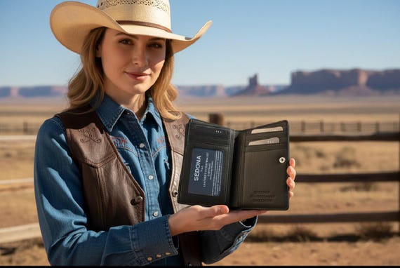 Full Grain Leather Women’s Wallet with Snap Closure