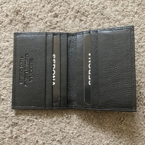 Porta carte di credito sottile in pelle SEDONA®