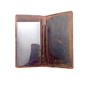 SEDONA® Check Book Cover, Buffalo Leather