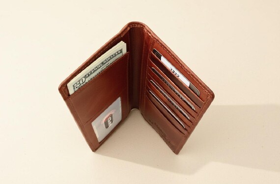 Roper Wallet with advanced RFID protection, Vintage Cowhide leather