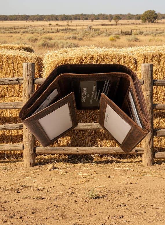 RFID Buffalo Leather Five Fold Wallet