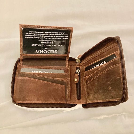 SEDONA® Zipper Wallet, 12 credit card slots, RFID Protected against Credit Card Fraud