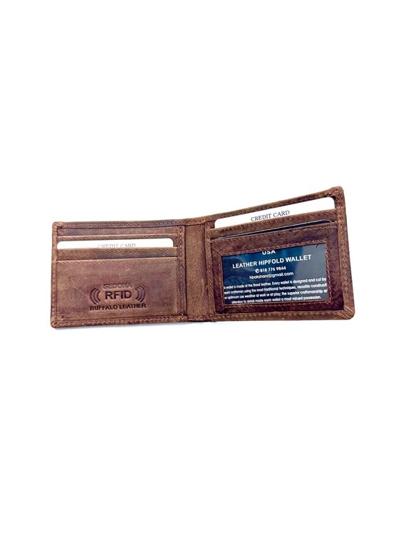 SEDONA® Minimalist Buffalo Leather Wallet with RFID Protection