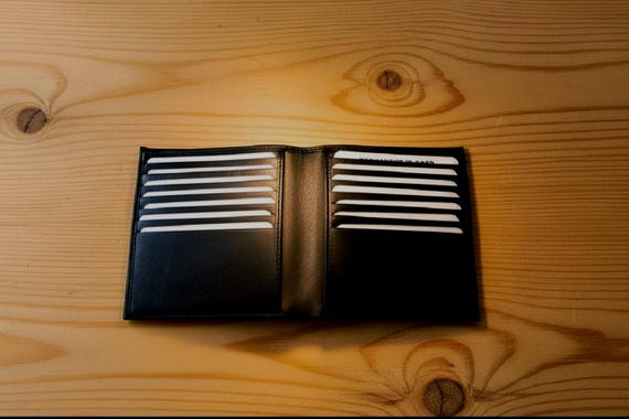 Cowhide Leather Wallet with 14 card slots