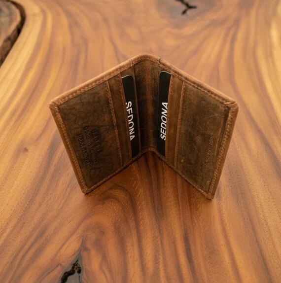 Minimalist Buffalo Leather card case