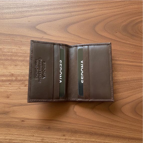 Cowhide Leather Minimalist Credit Card Case