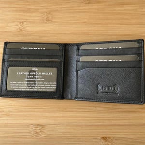 SEDONA® RFID Bifold Leather Wallet with  6 Card Slots