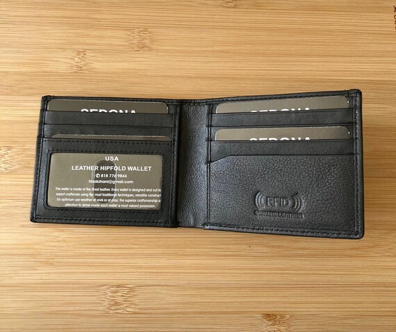 SEDONA® RFID Bifold Leather Wallet with 6 Card Slots