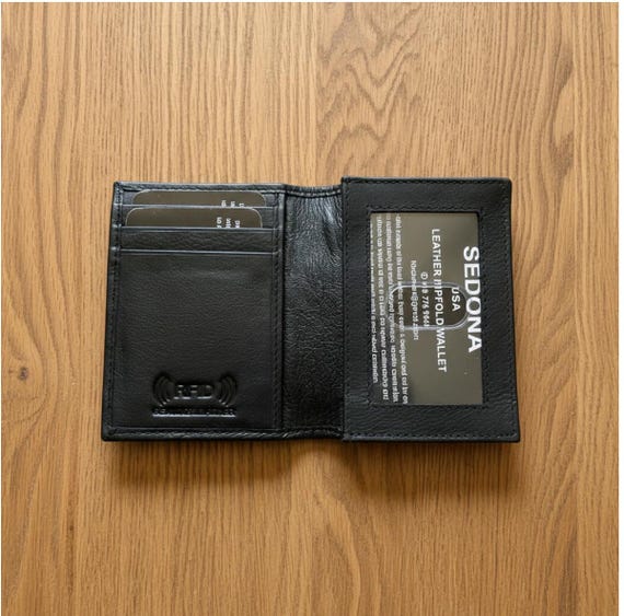 Leather RFID Business Card Case
