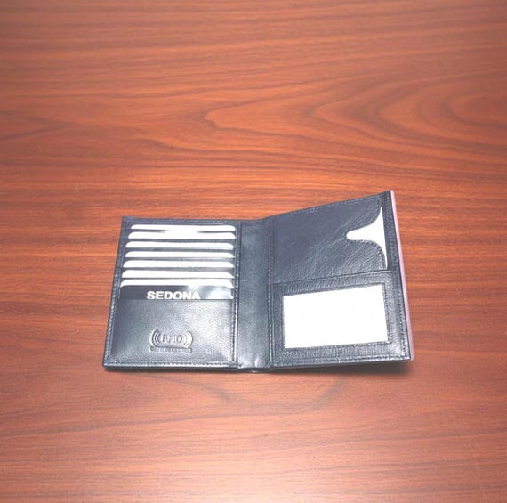 Cowhide Leather RFID Hipster Wallet