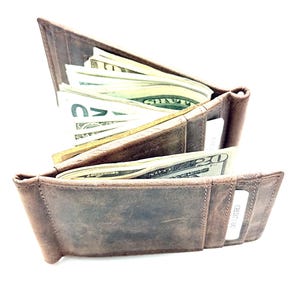 SEDONA® Z-Shaped double Money Clip Wallet with RFID Protection