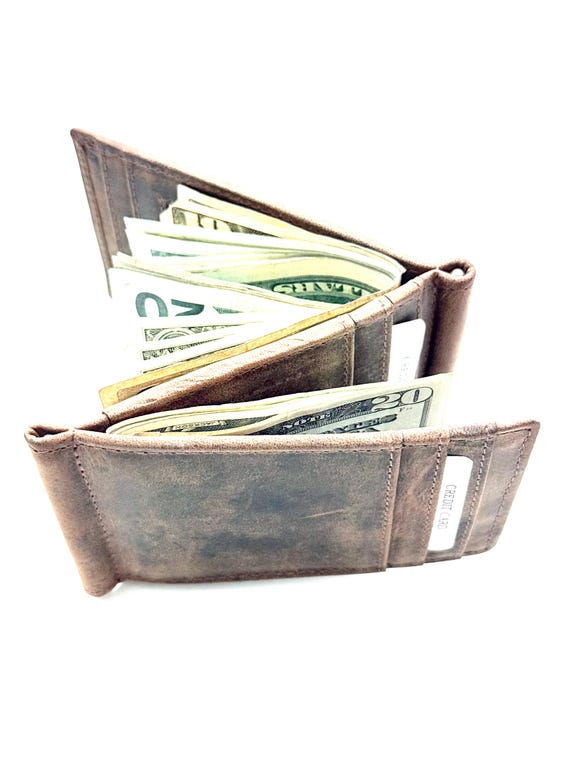 SEDONA® Z-Shaped double Money Clip Wallet with RFID Protection