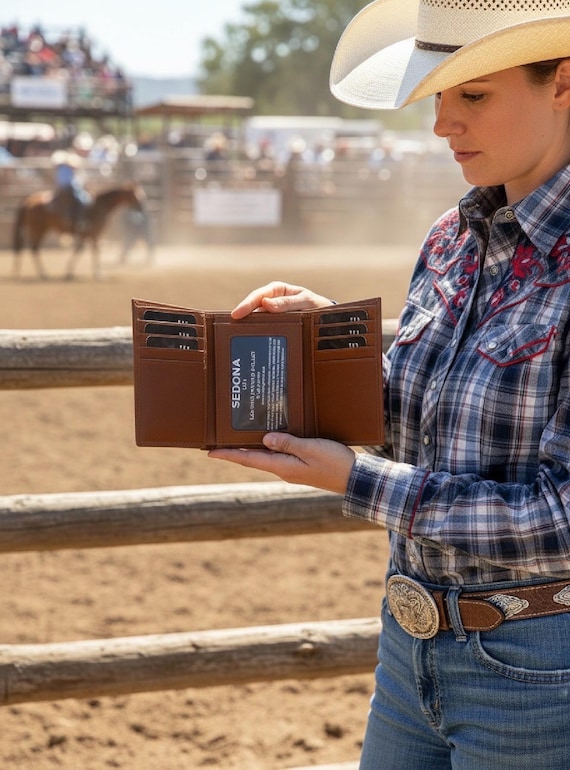 Full Grain Cowhide Leather Trifold Wallet