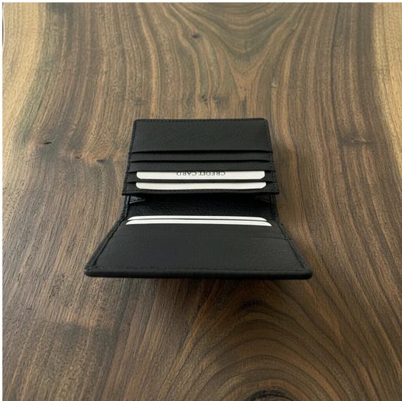 Cowhide Leather Business Card Case with RFID Protection