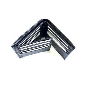 SEDONA® RFID Leather Bifold Wallet with 12 Card Slots, one window and Zipper in cash compartment