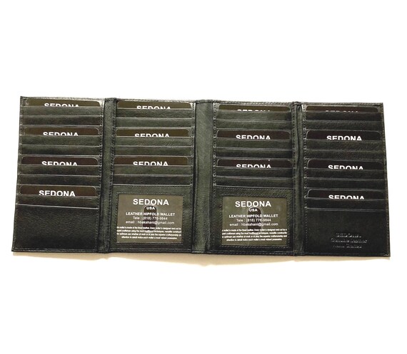 SEDONA® Fourfold Credit Card Holder with 38 Card Slots and 2 License Windows