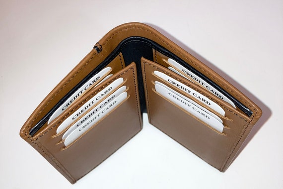 Full Grain Cowhide Leather Fourfold Wallet