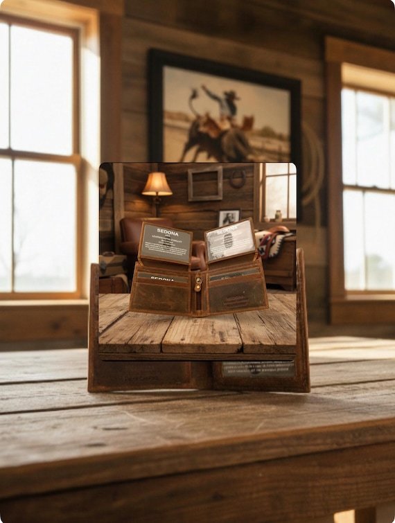 SEDONA® Buffalo Leather Wallet with double sided flap